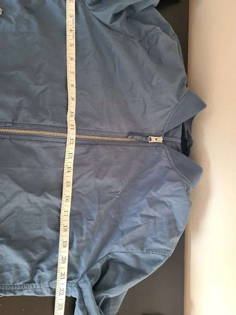 AllSaints Bassett Long Sleeve Bomber Jacket In Jackson Blue Men's Size L